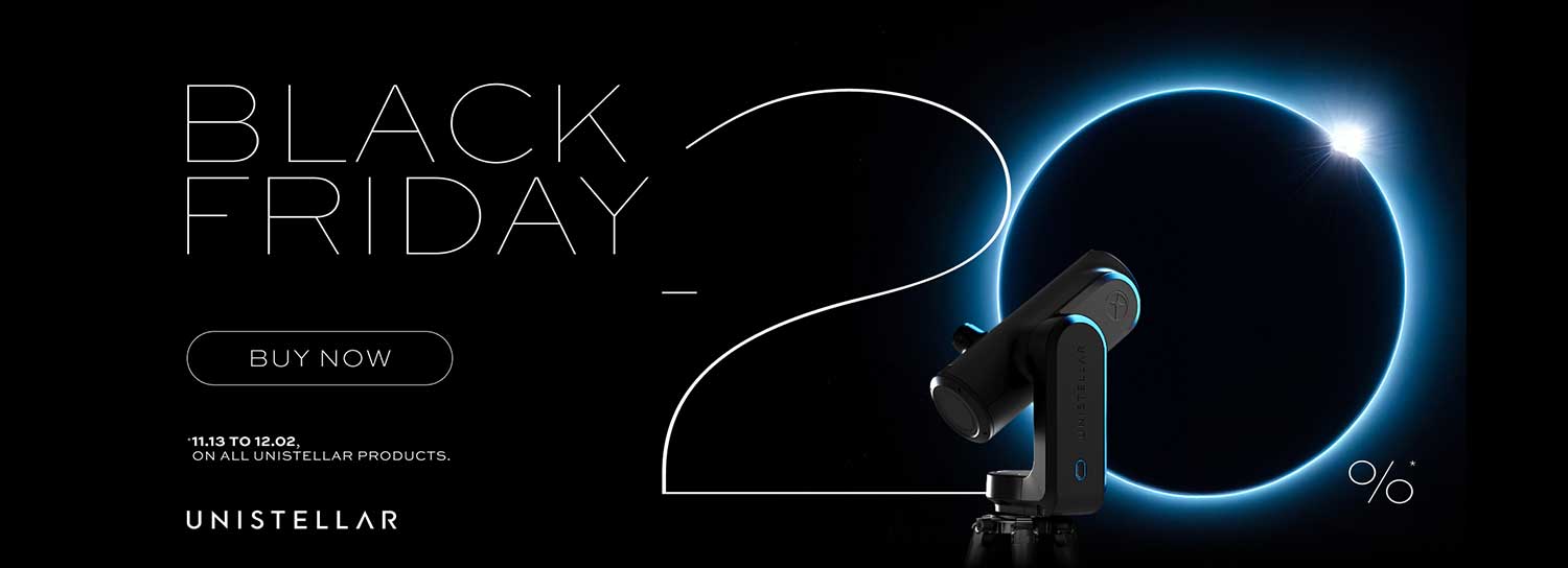 Black Friday -20% off on all Unistellar products from 11.13.-12.02