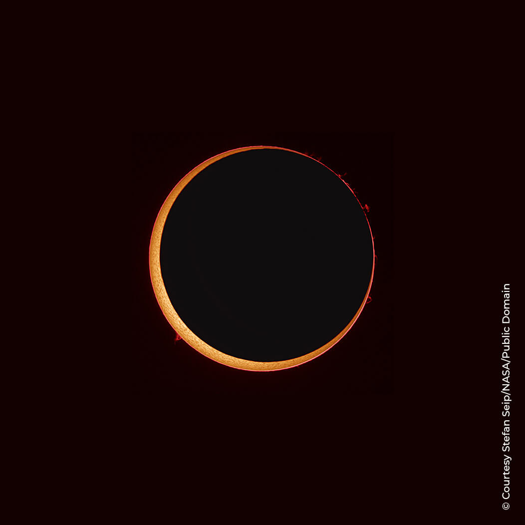 Annular eclipse courtesy Stefan Seip / NASA / Public Domain