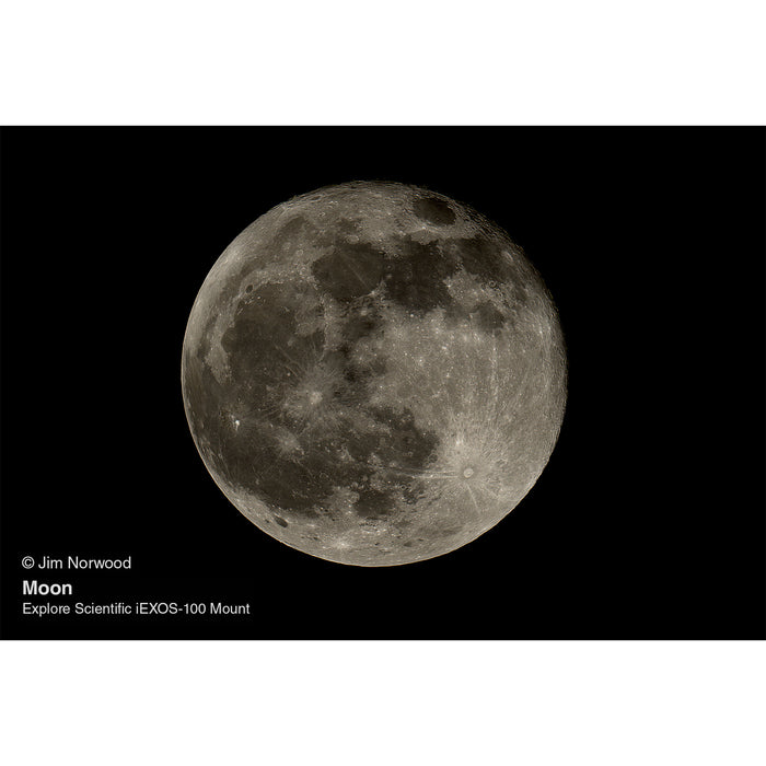 Explore Scientific ED80 Essential Series Air-Spaced Triplet Refractor Telescope with 0.8x Focal Reducer and iEXOS-100-2 PMC-Eight Equatorial Tracker System with WiFi and Bluetooth®