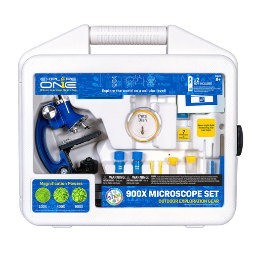 Explore One 45 Piece 900X Microscope Set with Case