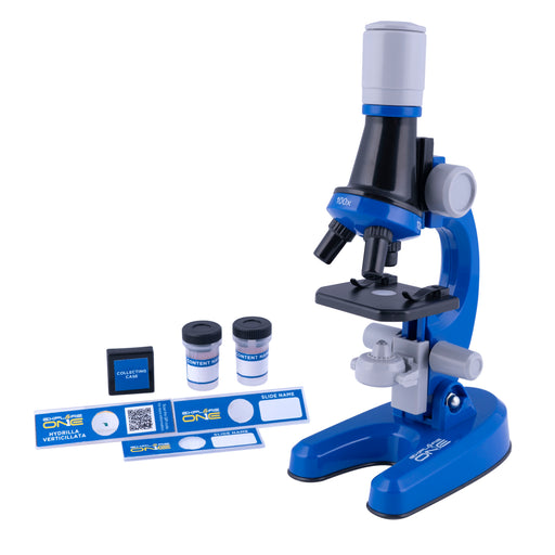 Explore One 100x-1200x Microscope Set - Blue